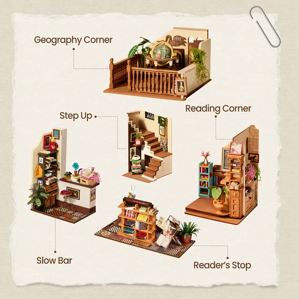 DH103 - Pagestory Books DIY Miniature House - Hobbycity.gr - RoLife
