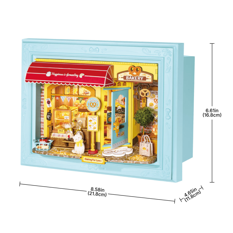 DP001 - Fluffy Cat Bakery 3D Wooden Puzzle με Φωτισμό - Hobbycity.gr - RoLife