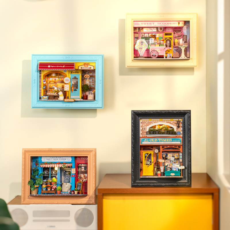 DP004 - Old Times Bookstore 3D Wooden Puzzle με Φωτισμό - Hobbycity.gr - RoLife