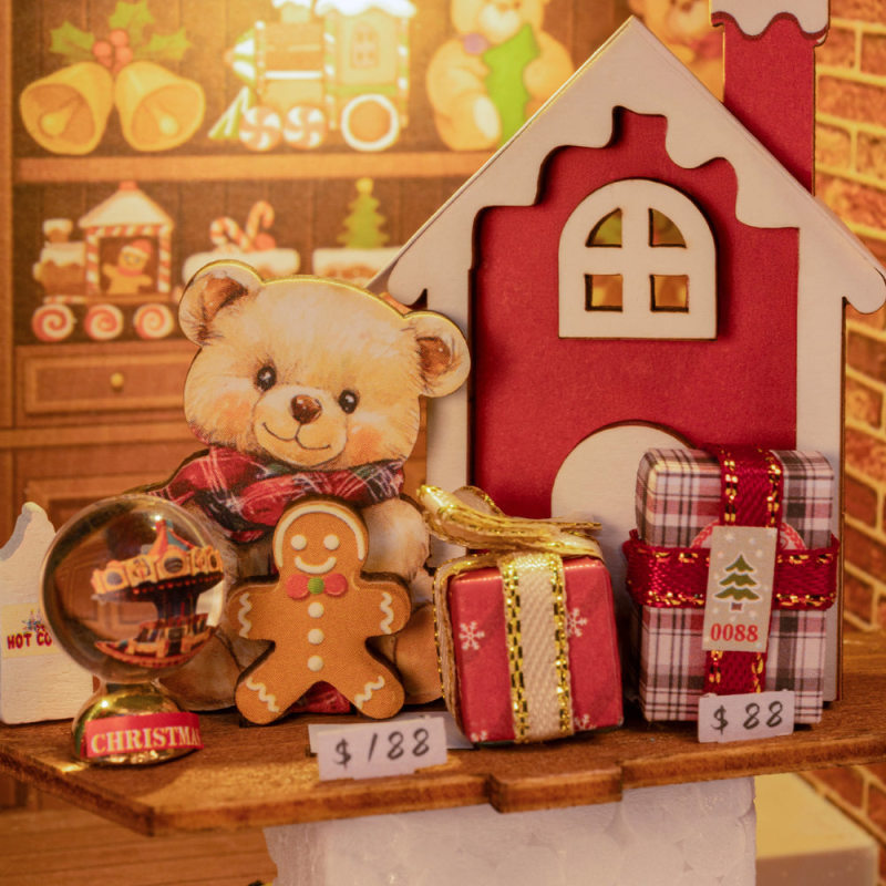 DP006 - Santa's Toy Shop 3D Wooden Puzzle με Φωτισμό - Hobbycity.gr - RoLife