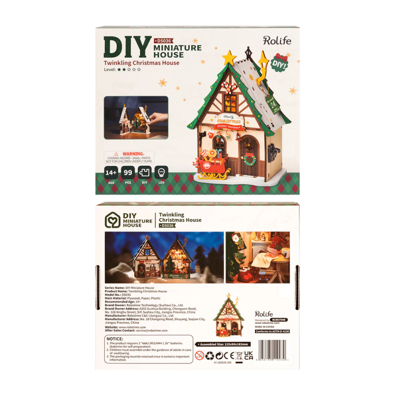 DS036 - Twinkling Christmas House - Hobbycity.gr - RoLife