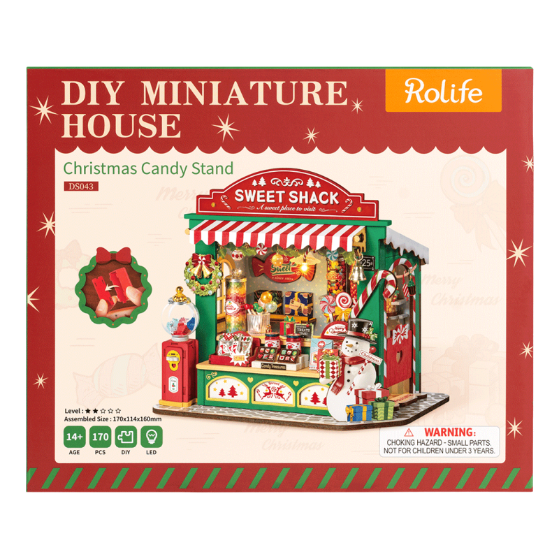 DS043 - Christmas Candy Stand με Φωτισμό - Hobbycity.gr - RoLife