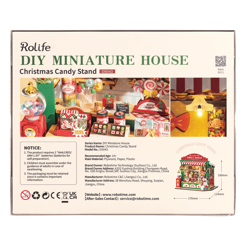 DS043 - Christmas Candy Stand με Φωτισμό - Hobbycity.gr - RoLife