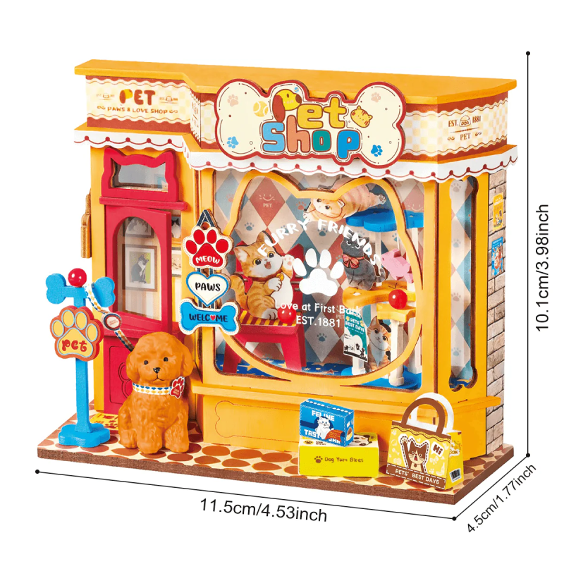 DS045 - Pawfect Pet Shop DIY Miniature House - Hobbycity.gr - RoLife