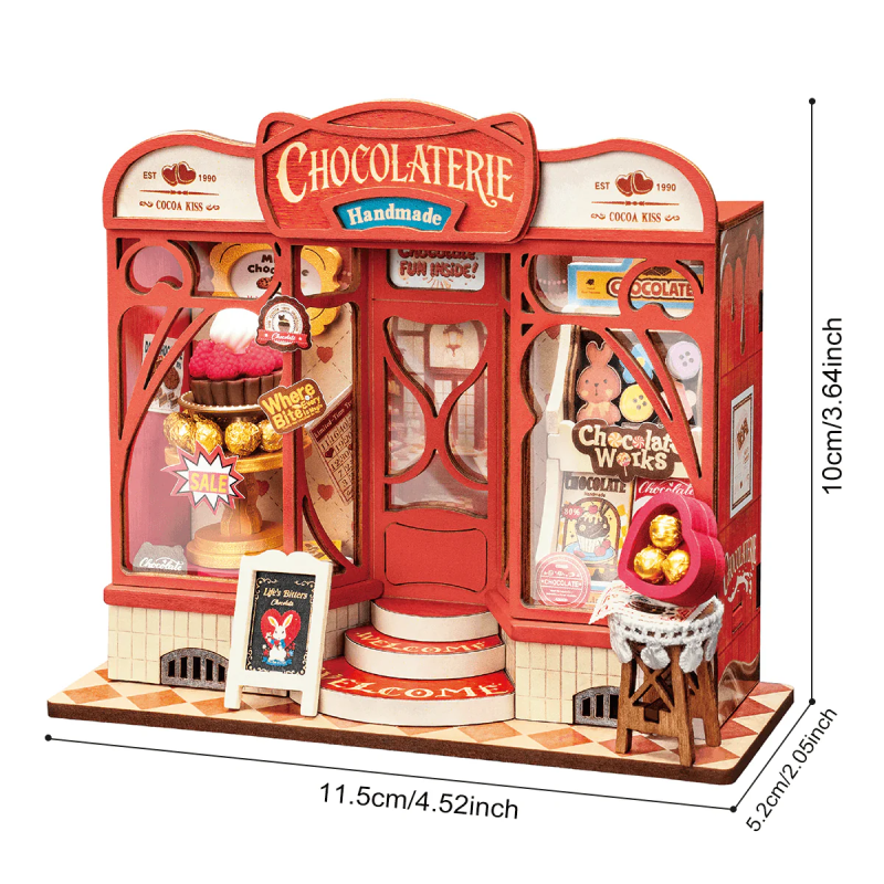 DS046 - Sweet Chocolate Shop DIY Miniature House - Hobbycity.gr - RoLife