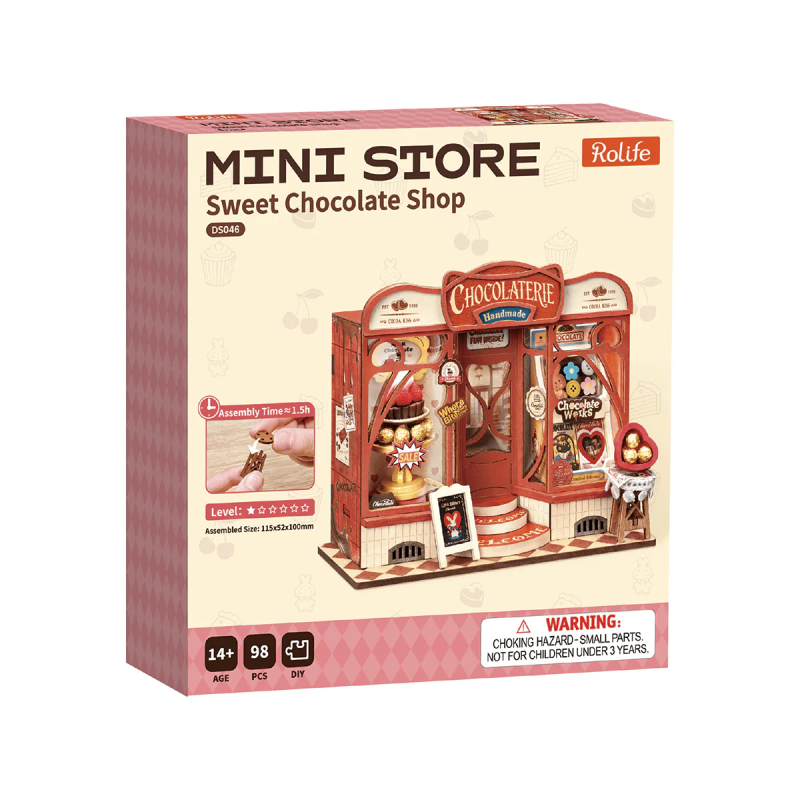 DS046 - Sweet Chocolate Shop DIY Miniature House - Hobbycity.gr - RoLife