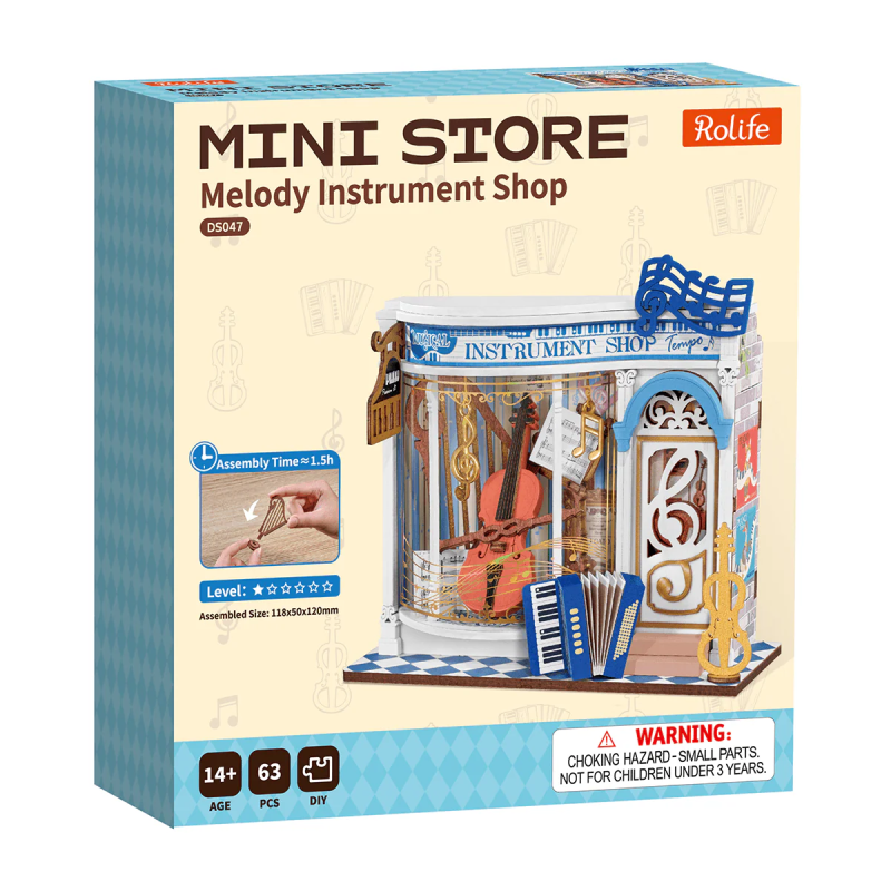 DS047 - Melody Instrument Shop DIY Miniature House - Hobbycity.gr - RoLife