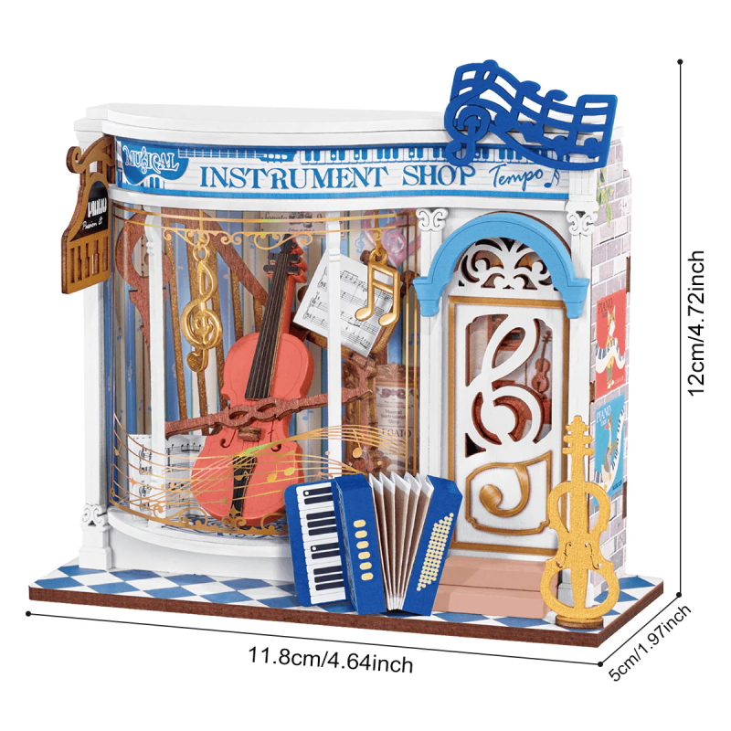 DS047 - Melody Instrument Shop DIY Miniature House - Hobbycity.gr - RoLife