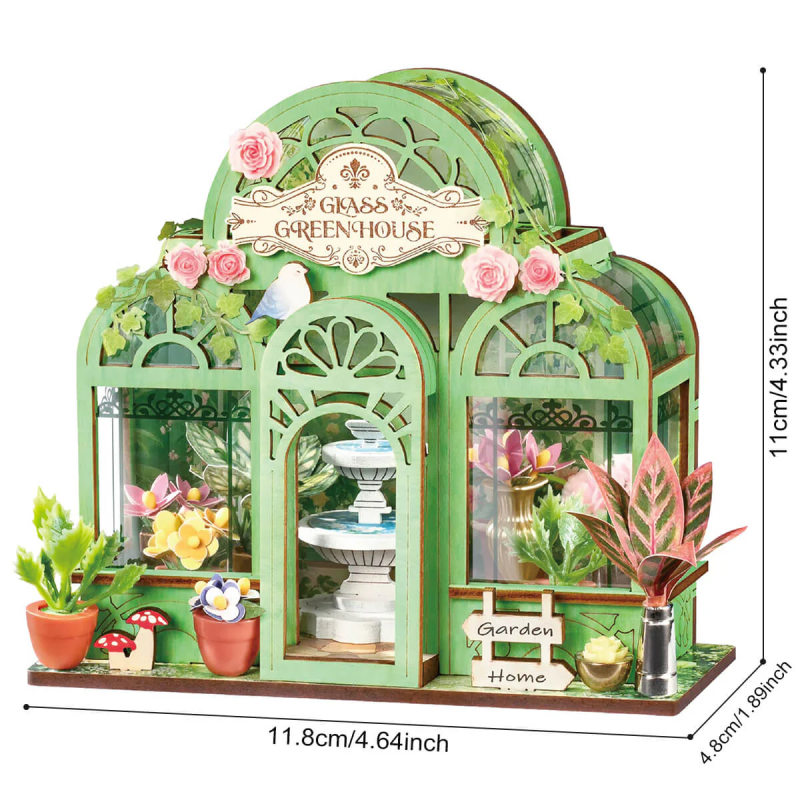 DS049 - Green Fountain Garden DIY Miniature House - Hobbycity.gr - RoLife