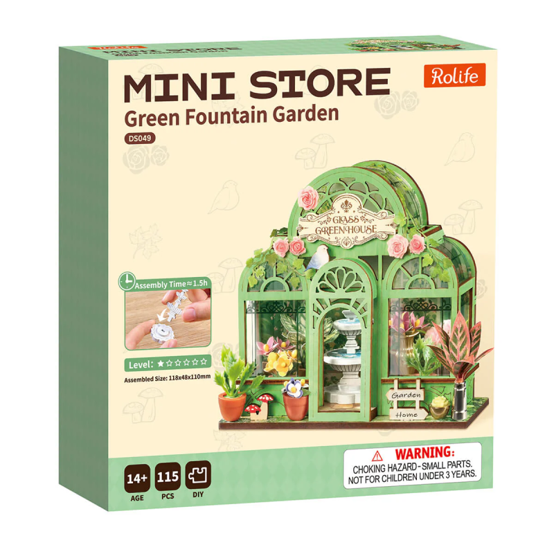 DS049 - Green Fountain Garden DIY Miniature House - Hobbycity.gr - RoLife