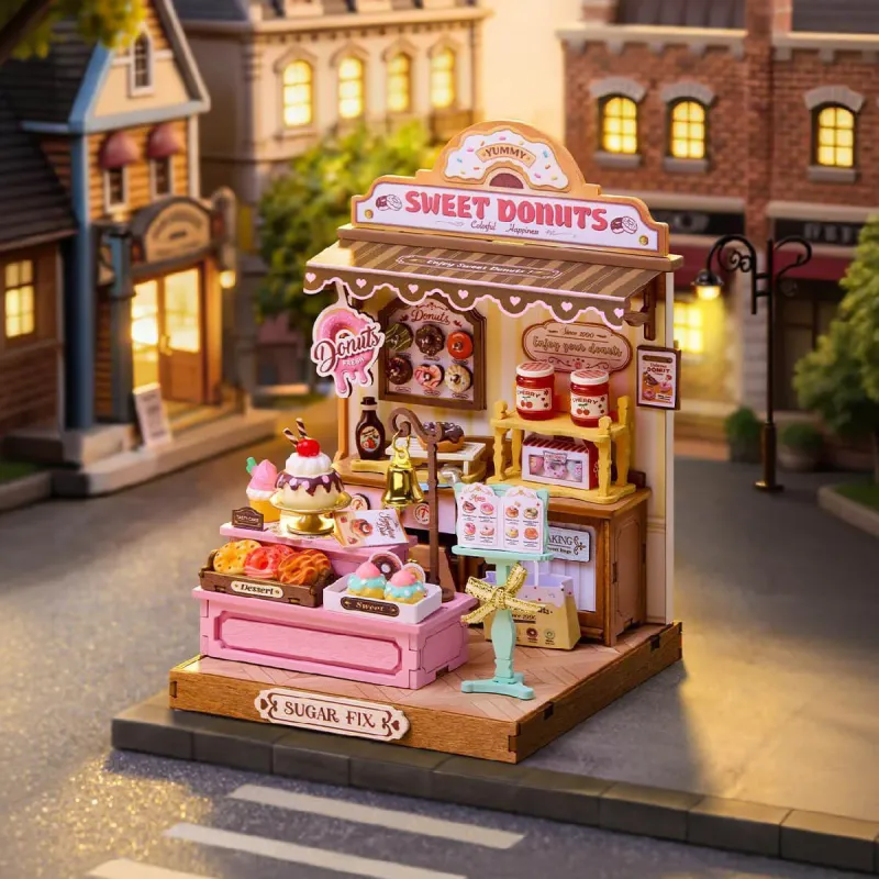 DS051 - Sweetie's Donut Shop DIY Miniature House - Hobbycity.gr - RoLife