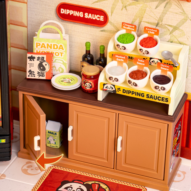 DW020 - Panda Hot Pot DIY Miniature House - Hobbycity.gr - RoLife