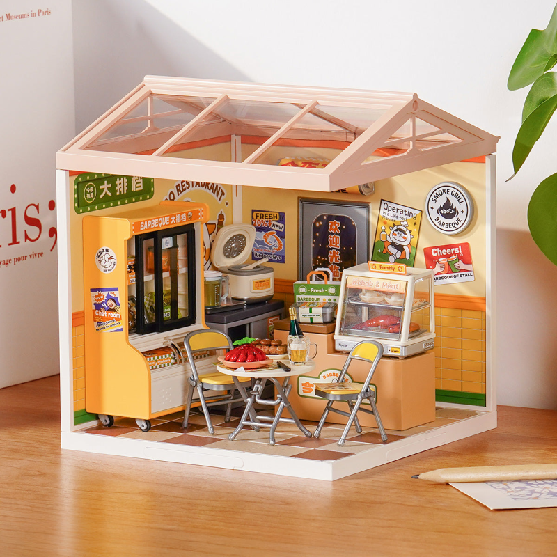 DW022 - Night Out Food Stall DIY Miniature House - Hobbycity.gr - RoLife