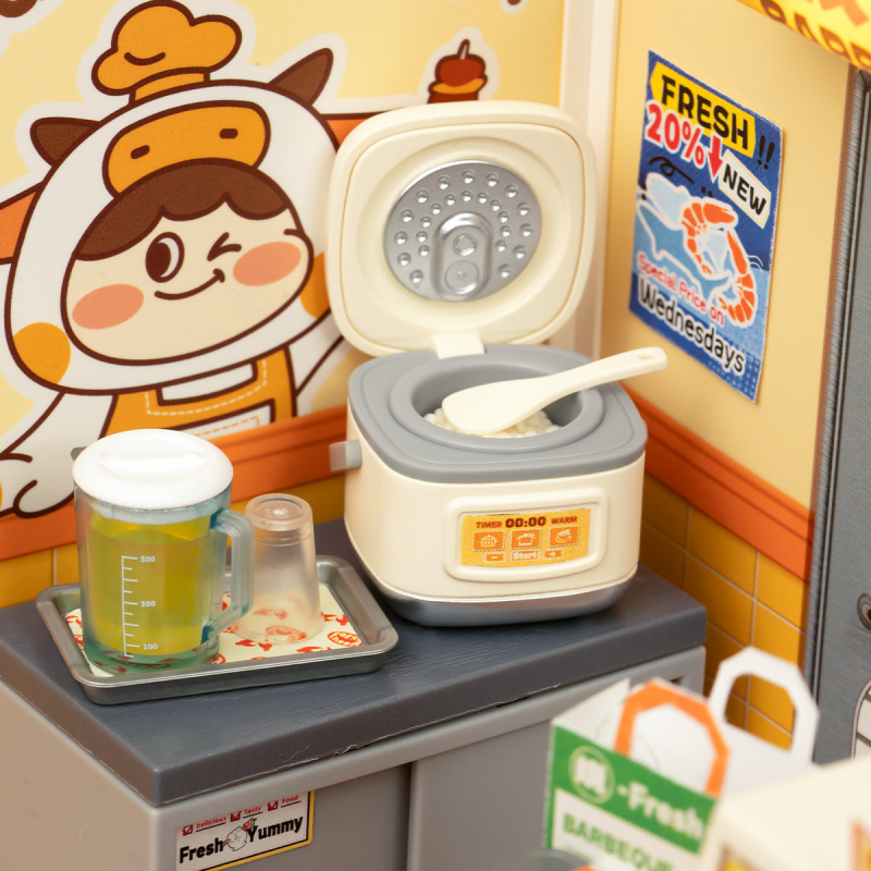 DW022 - Night Out Food Stall DIY Miniature House - Hobbycity.gr - RoLife