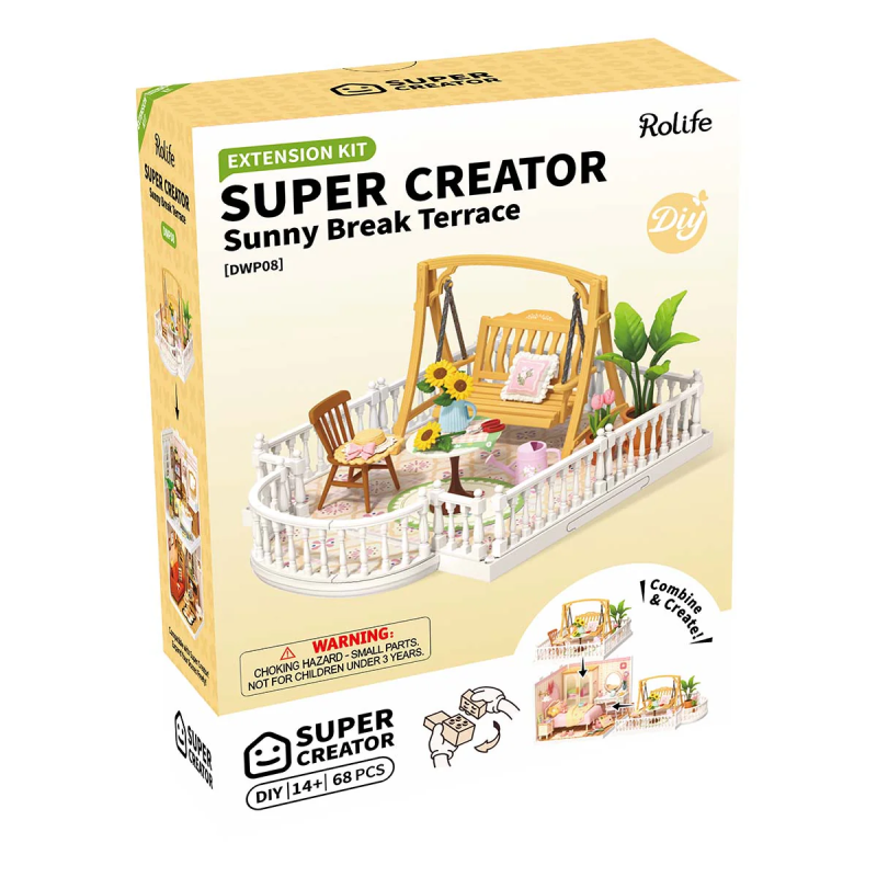 DWP08 - Sunny Break Terrace - Επέκταση για Δωμάτια Super Creator - Hobbycity.gr - RoLife