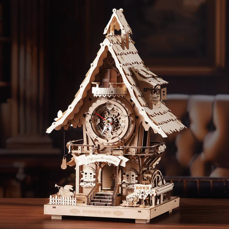 LC901 - Cuckoo Clock Mechanical - Wood Color - Hobbycity.gr - Rokr