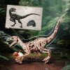 LD01 - Velociraptor Mechanical 3D Wooden Puzzle - Hobbycity.gr - Rokr