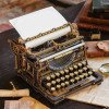 LK703B - Mechanical Typewriter Wooden 3D Puzzle (Classic Version) - Hobbycity.gr - Rokr