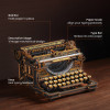 LK703B - Mechanical Typewriter Wooden 3D Puzzle - Hobbycity.gr - Rokr