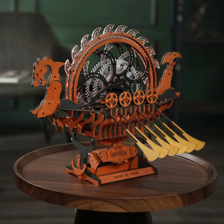 Viking Dragon Ship Mechanical 3D