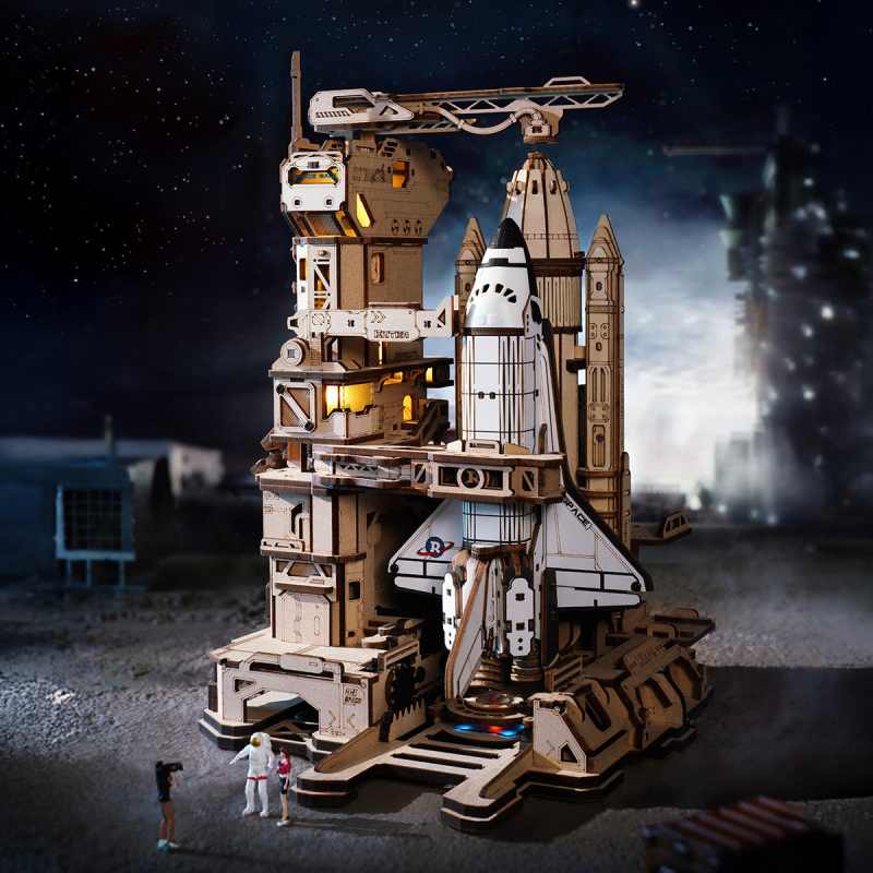 LKA02 - Space Shuttle 3D Wooden Puzzle - Hobbycity.gr - Rokr