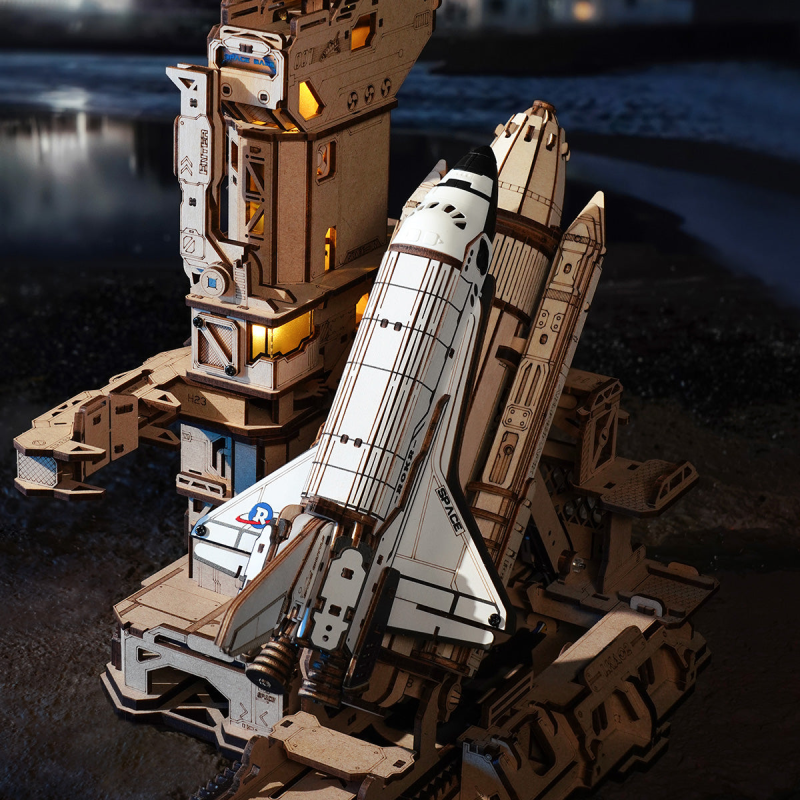 LKA02 - Space Shuttle 3D Wooden Puzzle - Hobbycity.gr - Rokr