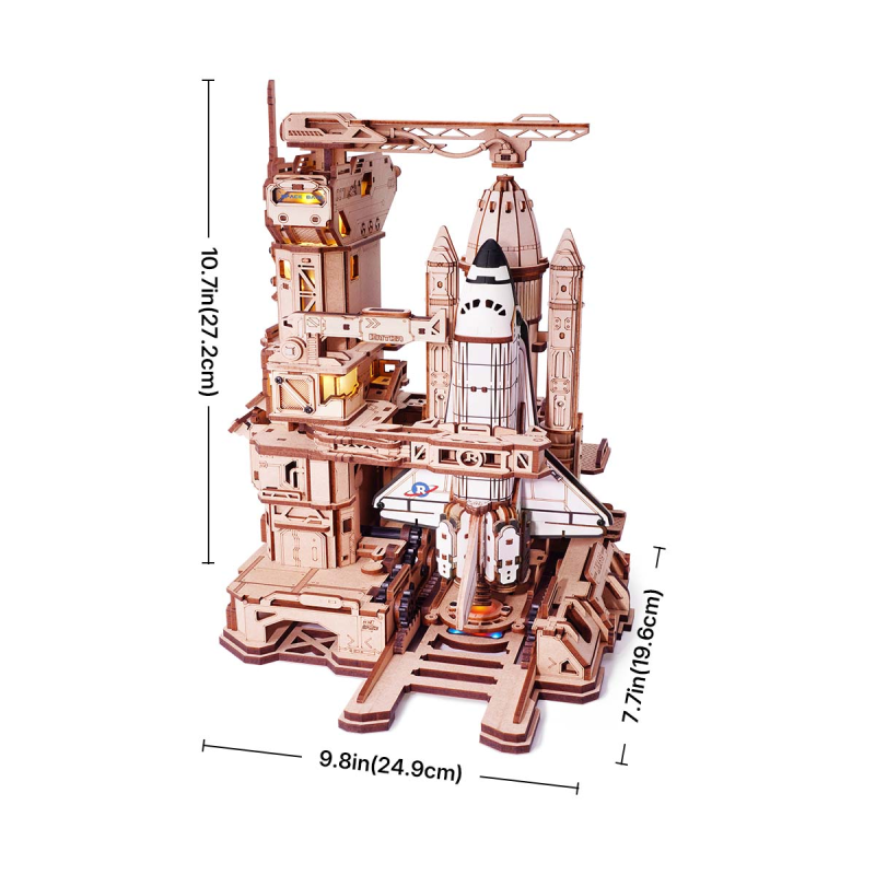 LKA02 - Space Shuttle 3D Wooden Puzzle - Hobbycity.gr - Rokr