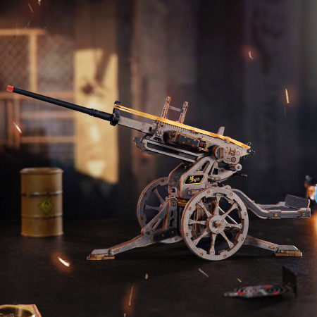 Anti-aircraft Gun Wooden 3D Puzzle