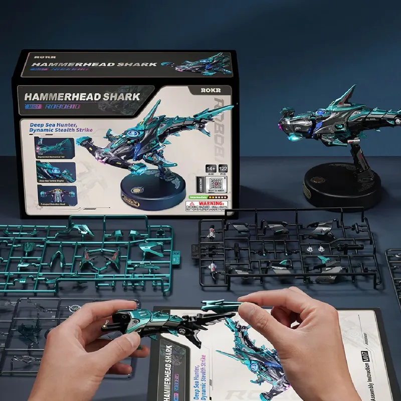 MI07 - Hammerhead Shark DIY Model 3D Puzzle - Hobbycity.gr - Rokr