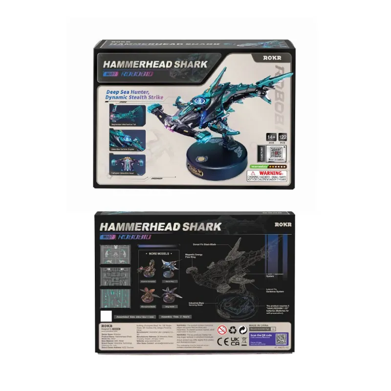 MI07 - Hammerhead Shark DIY Model 3D Puzzle - Hobbycity.gr - Rokr