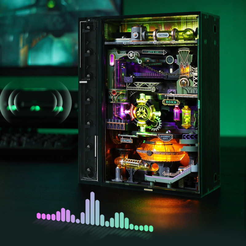 MR04S - Alchemy City Marble Run Mechanical 3D Puzzle - Hobbycity.gr - Rokr