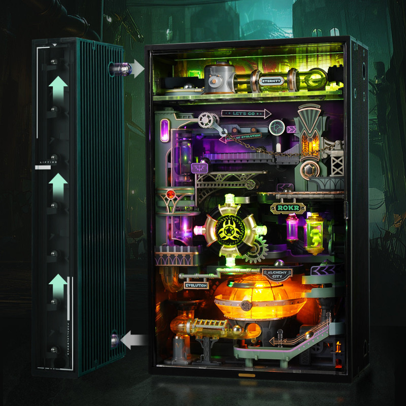 MR04S - Alchemy City Marble Run Mechanical 3D Puzzle - Hobbycity.gr - Rokr