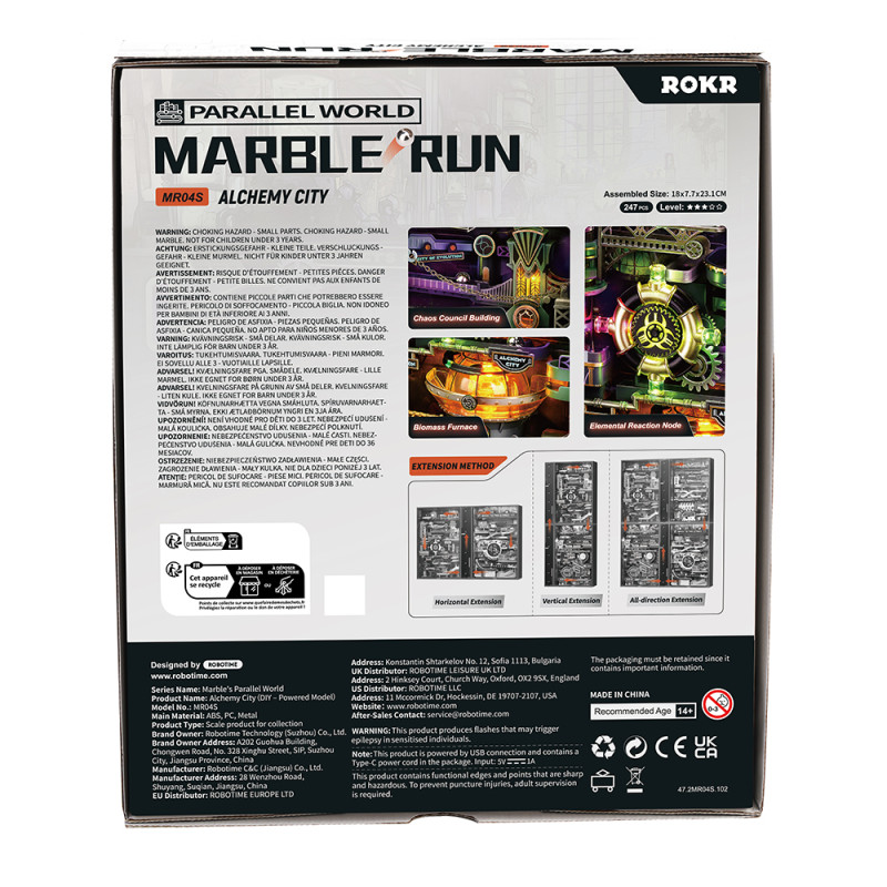 MR04S - Alchemy City Marble Run Mechanical 3D Puzzle - Hobbycity.gr - Rokr