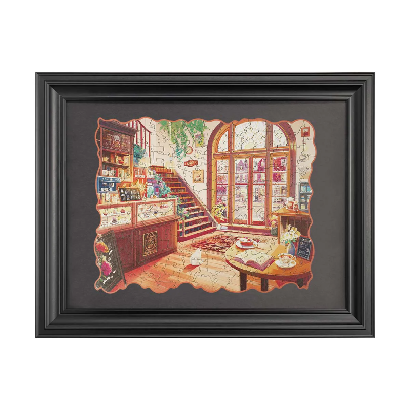 TA006 - Cozy Winter Café Wooden Jigsaw Puzzle - Hobbycity.gr - Rowood