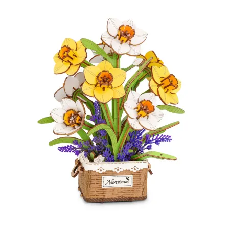 Narcissus DIY Flower Bouquet Wooden 3D Puzzle