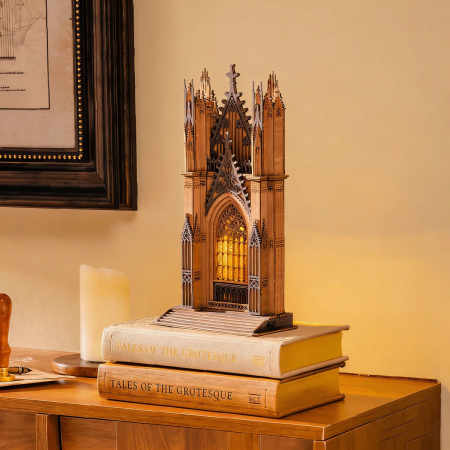 Twin-Tower Cathedral 3D Wooden Puzzle