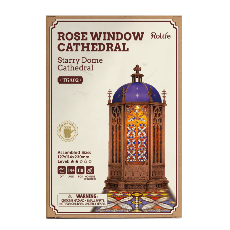 TGA02 - Starry Dome Cathedral 3D Wooden Puzzle - Hobbycity.gr - RoLife