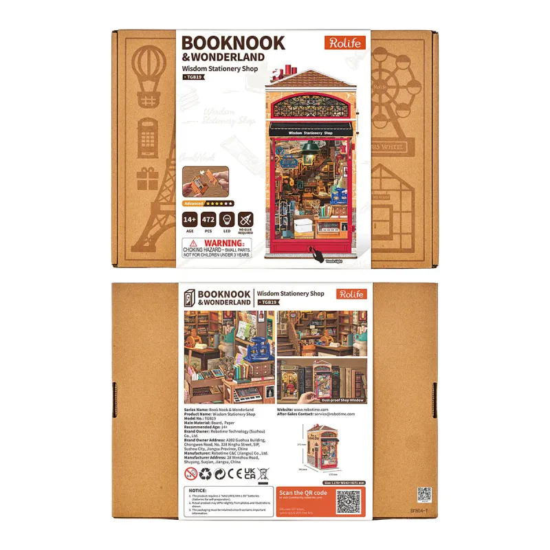 TGB19 - Wisdom Stationery Shop DIY Book Nook - Hobbycity.gr - RoLife