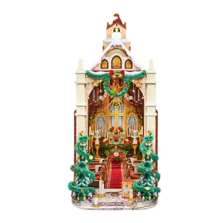 Caroling Cathedral DIY Book Nook