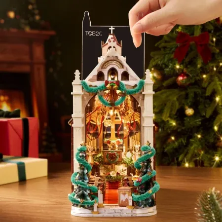 Caroling Cathedral DIY Book Nook