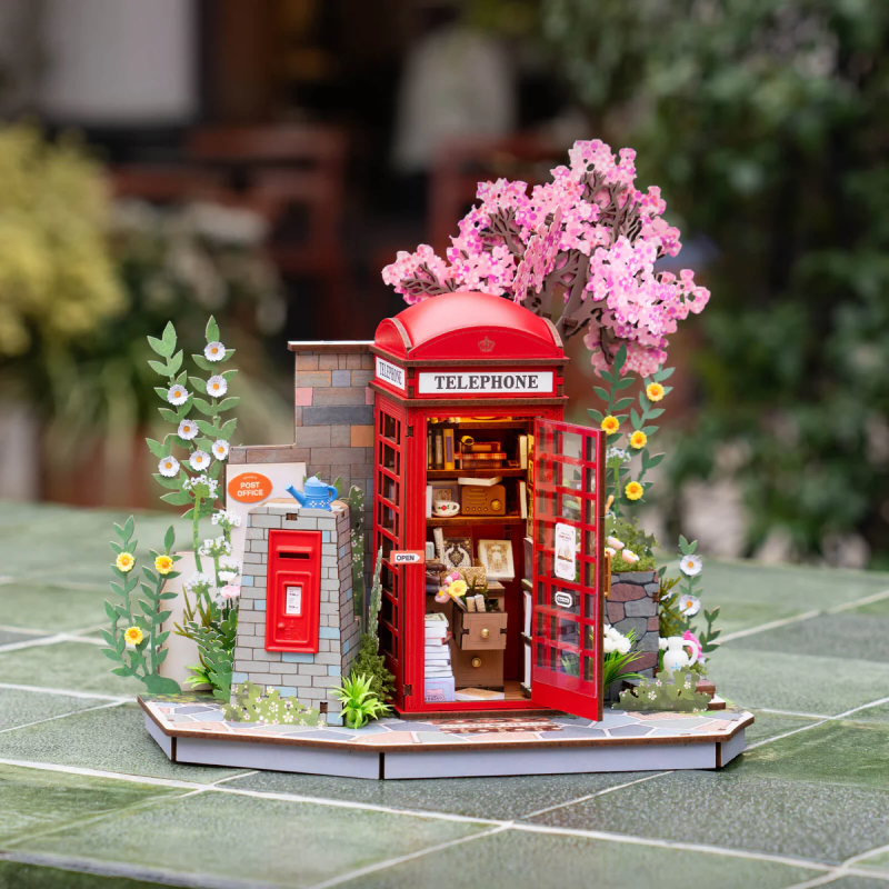 TGS05 - Blossom Book Booth 3D Wooden Puzzle - Hobbycity.gr - RoLife