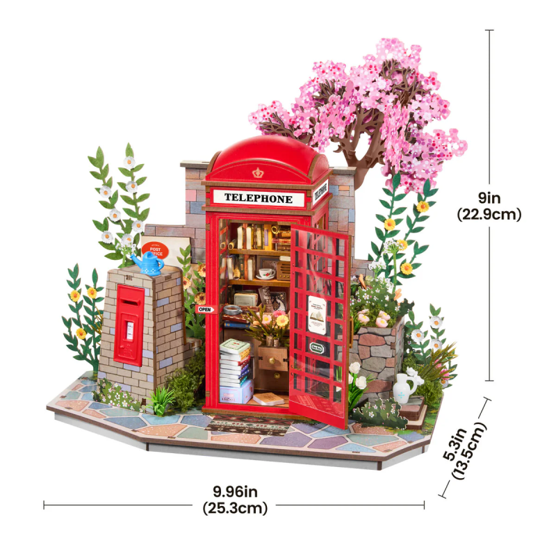 TGS05 - Blossom Book Booth 3D Wooden Puzzle - Hobbycity.gr - RoLife