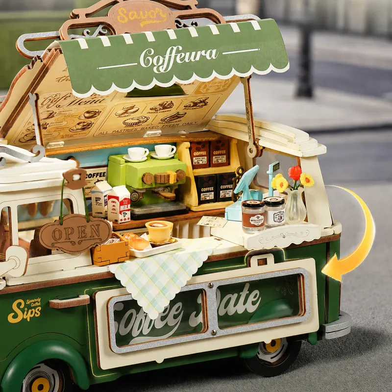 TGS07 - Leo's Coffee Truck 3D Wooden Puzzle - Hobbycity.gr - RoLife