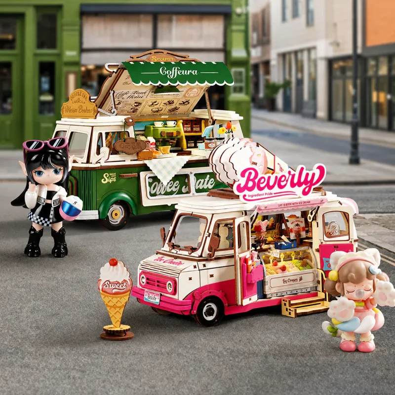 TGS07 - Leo's Coffee Truck 3D Wooden Puzzle - Hobbycity.gr - RoLife