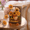 TH002 - Golden Sunflower Wall Art ~ Διακοσμητικό τοίχου με φωτισμό - Hobbycity.gr - Rowood