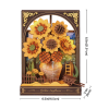 TH002 - Golden Sunflower Wall Art ~ Διακοσμητικό τοίχου με φωτισμό - Hobbycity.gr - Rowood