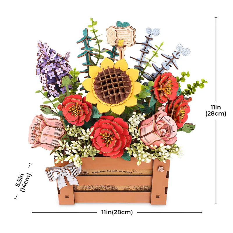 TW02H - Wooden Bloom Box - Hobbycity.gr - Rowood
