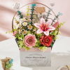 TW03H - Wooden Flower Basket - Hobbycity.gr - Rowood