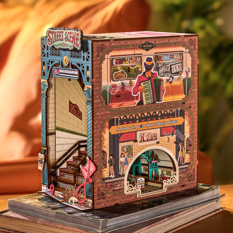 TGB13 - Street Scene DIY Book Nook Shelf Insert - Hobbycity.gr - RoLife