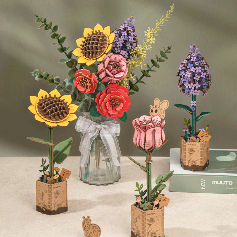 TW051 - Ροζ Γαρύφαλλο - Hobbycity.gr - Rowood